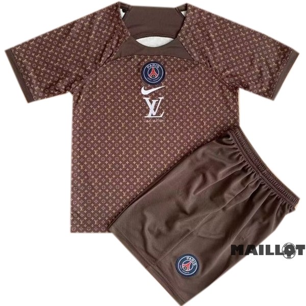 Foot Maillot Pas Cher Concept Conjunto De Homme Paris Saint Germain 2022 2023 Marron