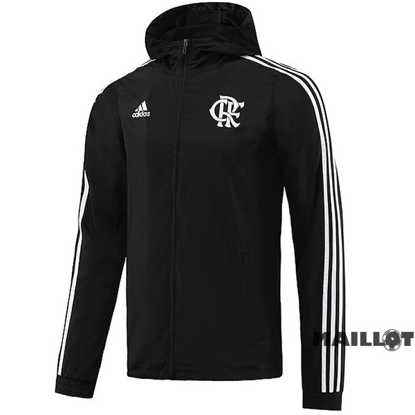 Foot Maillot Pas Cher Coupe Vent Flamengo 2023 2024 Noir Blanc