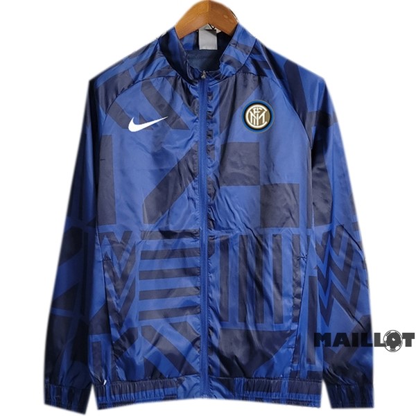 Foot Maillot Pas Cher Coupe Vent Inter Milán 2023 2024 Bleu Marine