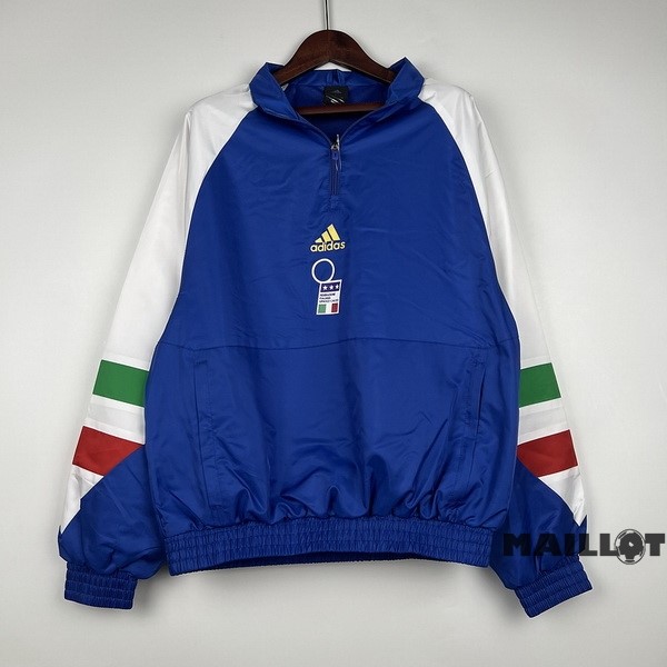 Foot Maillot Pas Cher Coupe Vent Italie 2023 Bleu I Blanc