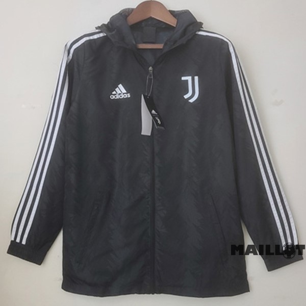 Foot Maillot Pas Cher Coupe Vent Juventus 2022 2023 Noir