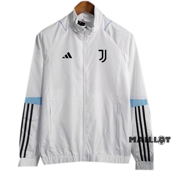 Foot Maillot Pas Cher Coupe Vent Juventus 2023 2024 Blanc