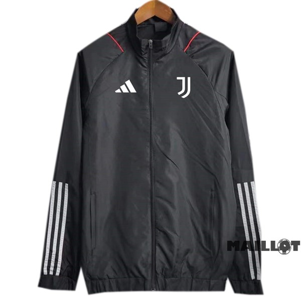 Foot Maillot Pas Cher Coupe Vent Juventus 2023 2024 I Noir