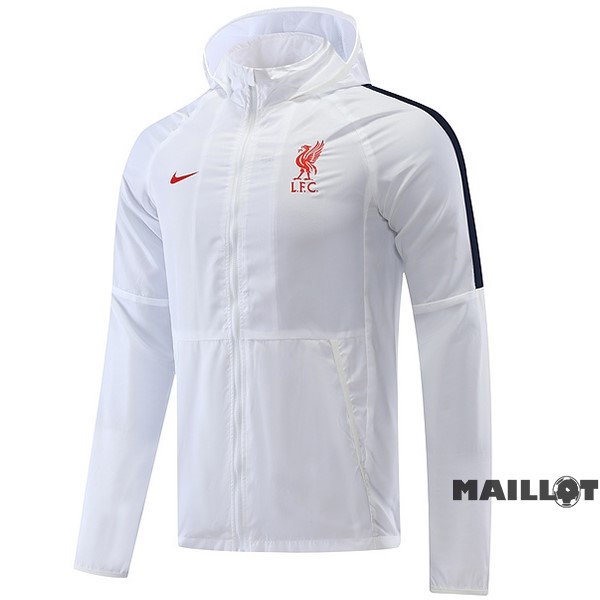 Foot Maillot Pas Cher Coupe Vent Liverpool 2022 2023 Blanc