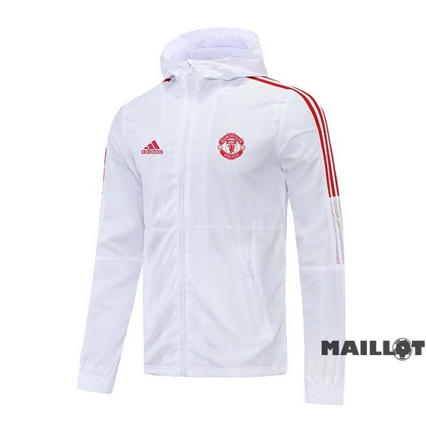 Foot Maillot Pas Cher Coupe Vent Manchester United 2022 2023 Blanc