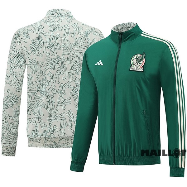 Foot Maillot Pas Cher Coupe Vent Mexique 2022 Vert Blanc