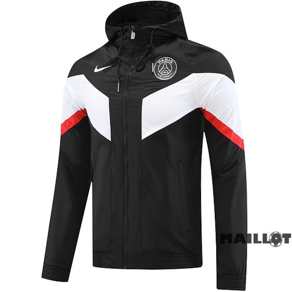 Foot Maillot Pas Cher Coupe Vent Paris Saint Germain 2022 2023 Noir Blanc