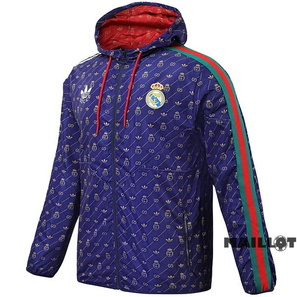 Foot Maillot Pas Cher Coupe Vent Real Madrid 2023 2024 Purpura Rouge