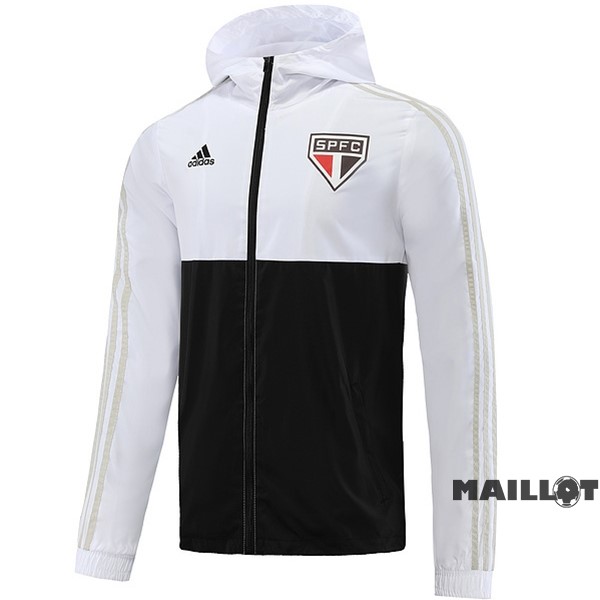 Foot Maillot Pas Cher Coupe Vent São Paulo 2023 2024 Blanc Noir