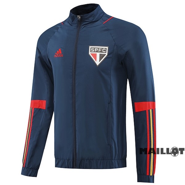 Foot Maillot Pas Cher Coupe Vent São Paulo 2023 2024 Bleu Marine