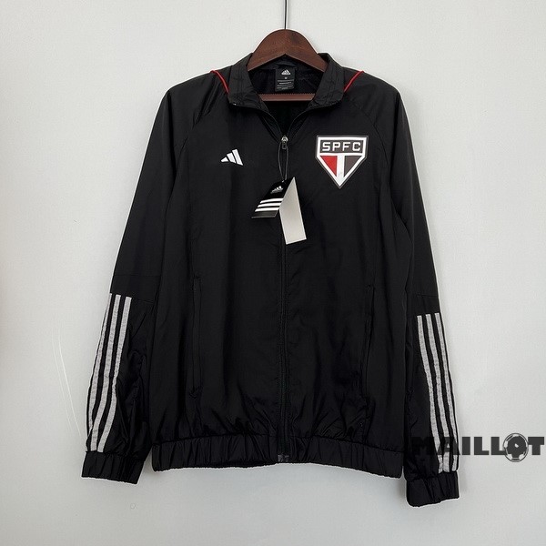 Foot Maillot Pas Cher Coupe Vent São Paulo 2023 2024 Noir