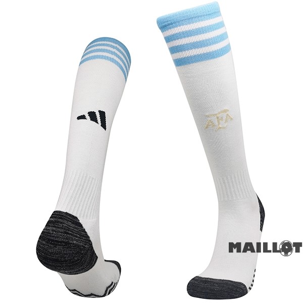 Foot Maillot Pas Cher Domicile Chaussette Enfant Argentine 2022 Blanc