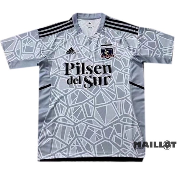 Foot Maillot Pas Cher Domicile Gardien Maillot Colo Colo 2022 2023 Gris