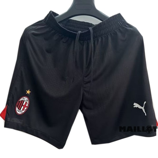 Foot Maillot Pas Cher Domicile Joueurs Pantalon AC Milan 2023 2024 Noir