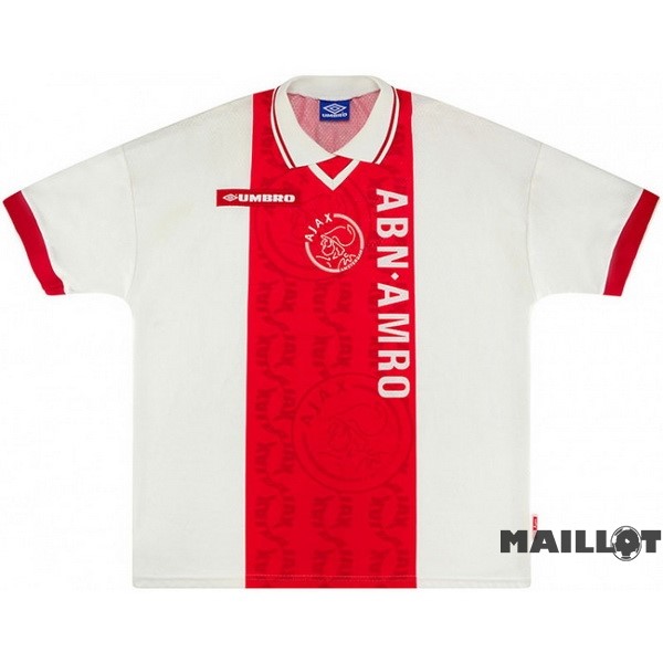 Foot Maillot Pas Cher Domicile Maillot Ajax Retro 1998 1999 Rouge Blanc