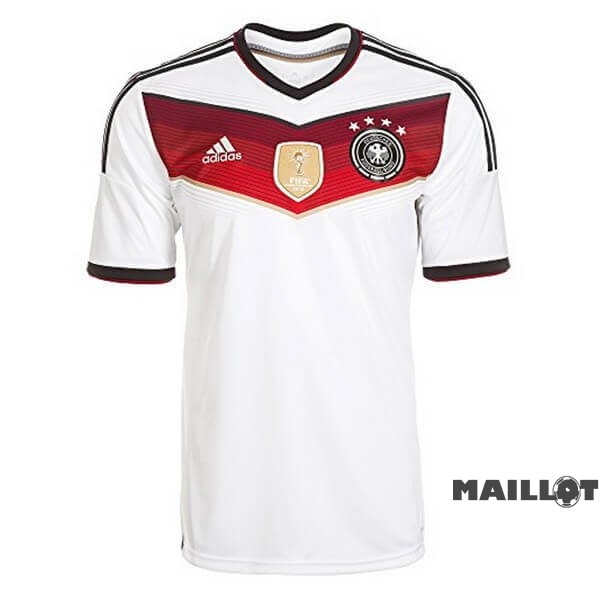 Foot Maillot Pas Cher Domicile Maillot Allemagne Retro World Cup 2014 Blanc