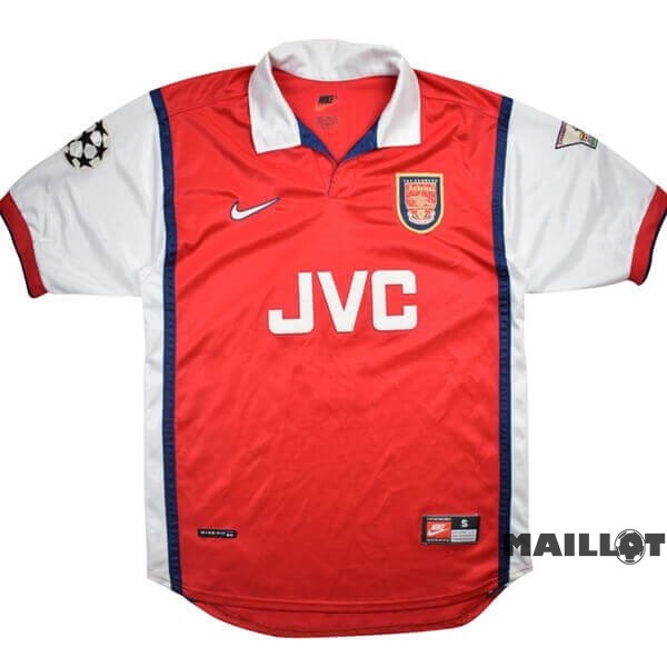 Foot Maillot Pas Cher Domicile Maillot Arsenal Retro 1998 1999 Rouge