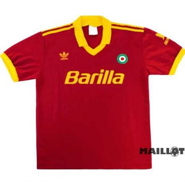 Foot Maillot Pas Cher Domicile Maillot As Roma Retro 1991 1992 Rouge