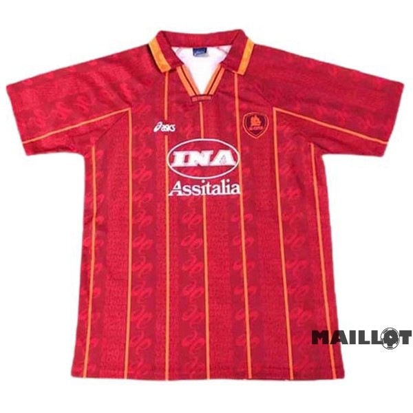 Foot Maillot Pas Cher Domicile Maillot As Roma Retro 1996 1997 Rouge