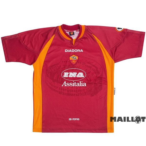 Foot Maillot Pas Cher Domicile Maillot As Roma Retro 1997 1998 Rouge