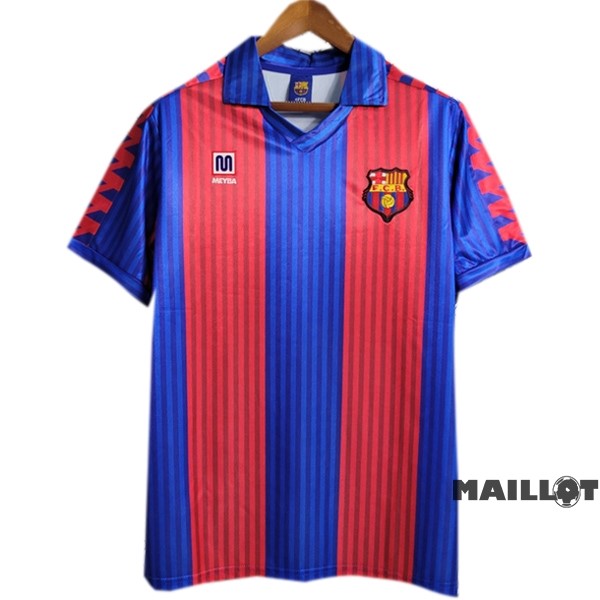 Foot Maillot Pas Cher Domicile Maillot Barcelona Retro 1991 1992 Bleu Rouge