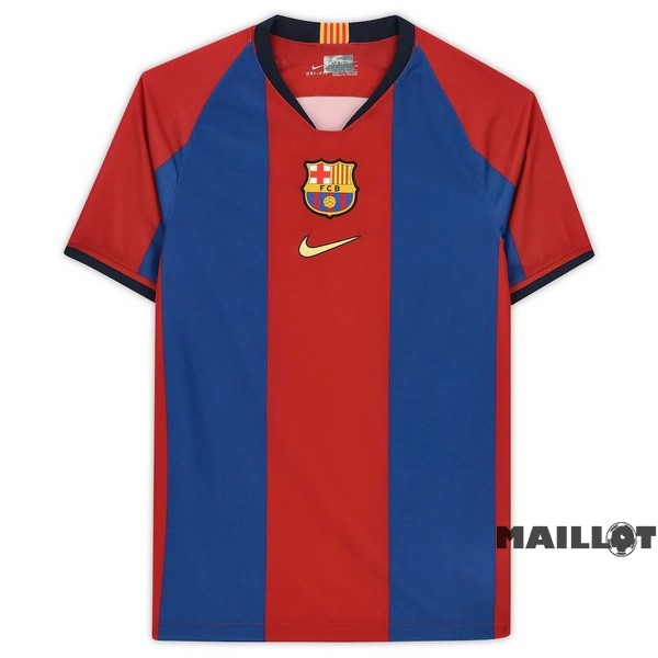 Foot Maillot Pas Cher Domicile Maillot Barcelona Retro 1998 1999 Bleu Rouge