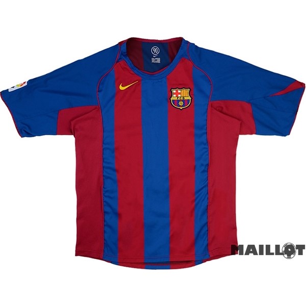 Foot Maillot Pas Cher Domicile Maillot Barcelona Retro 2004 2005 Bleu Rouge