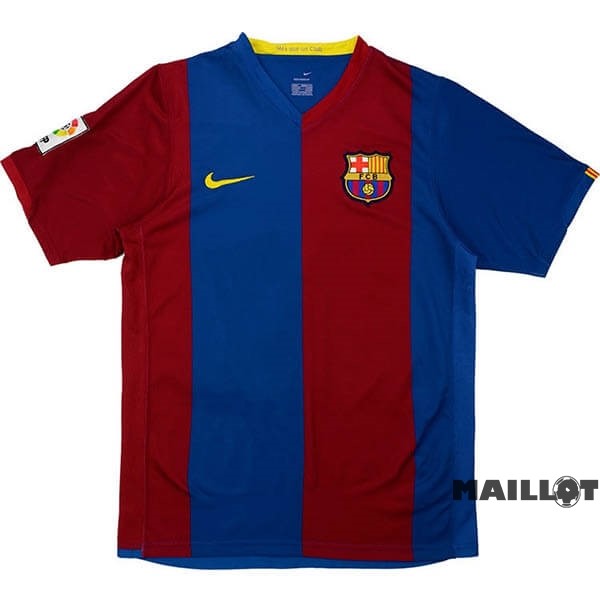 Foot Maillot Pas Cher Domicile Maillot Barcelona Retro 2006 2007 Bleu Rouge