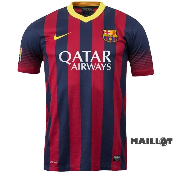 Foot Maillot Pas Cher Domicile Maillot Barcelona Retro 2013 2014 Bleu Rouge