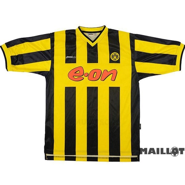 Foot Maillot Pas Cher Domicile Maillot Borussia Dortmund Retro 2000 Jaune