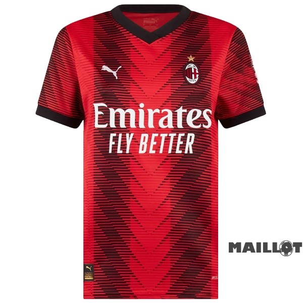 Foot Maillot Pas Cher Domicile Maillot Femme AC Milan 2023 2024 Rouge