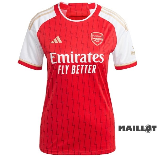 Foot Maillot Pas Cher Domicile Maillot Femme Arsenal 2023 2024 Rouge