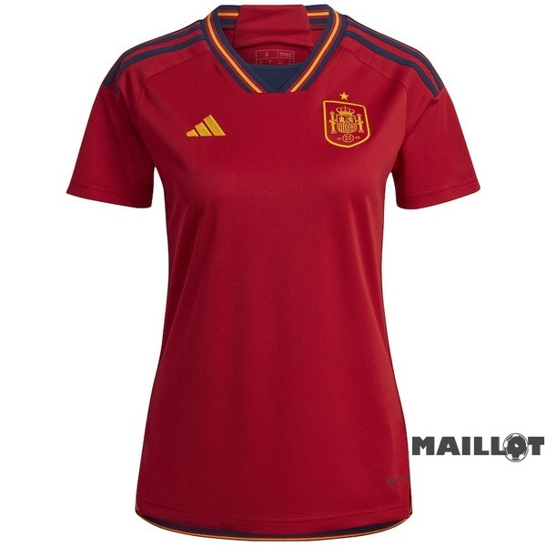 Foot Maillot Pas Cher Domicile Maillot Femme Espagne 2022 Rouge