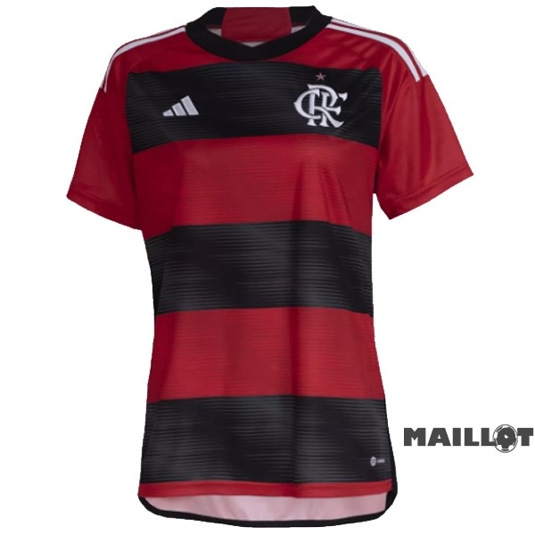 Foot Maillot Pas Cher Domicile Maillot Femme Flamengo 2023 2024 Rouge Noir