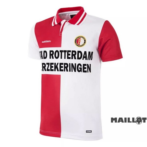 Foot Maillot Pas Cher Domicile Maillot Feyenoord Rotterdam Retro 1995 Rouge Blanc