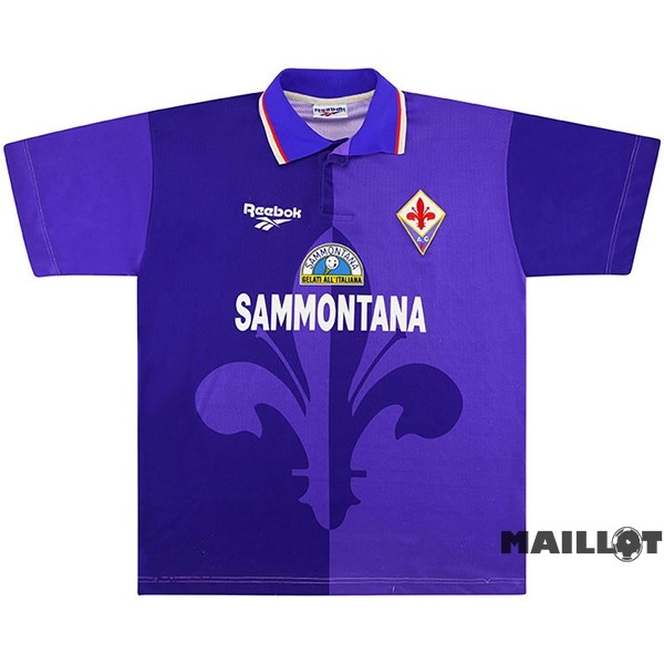Foot Maillot Pas Cher Domicile Maillot Fiorentina Retro 1995 1996 Purpura