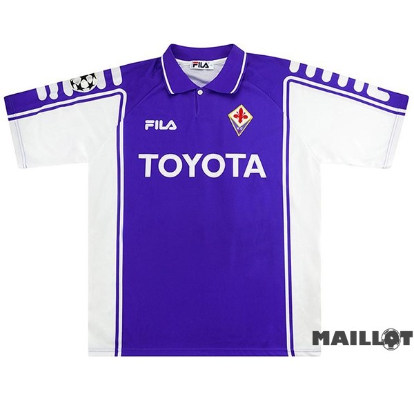 Foot Maillot Pas Cher Domicile Maillot Fiorentina Retro 1999 2000 Purpura