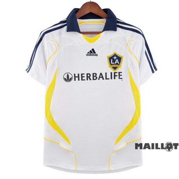 Foot Maillot Pas Cher Domicile Maillot Los Angeles Galaxy Retro 2007 Blanc