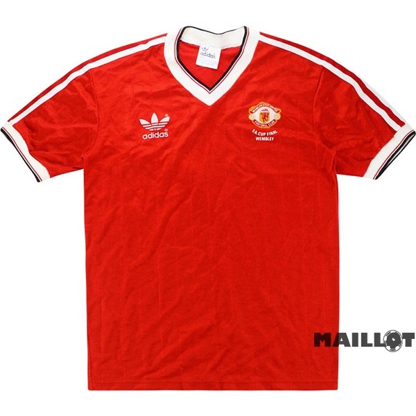 Foot Maillot Pas Cher Domicile Maillot Manchester United Retro 1983 Rouge