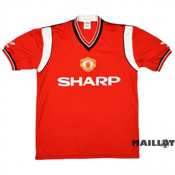 Foot Maillot Pas Cher Domicile Maillot Manchester United Retro 1984 1986 Rouge