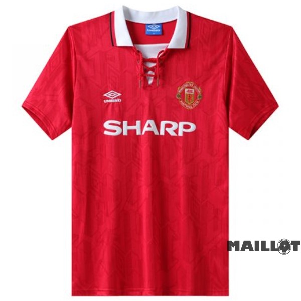 Foot Maillot Pas Cher Domicile Maillot Manchester United Retro 1992 1994 Rouge