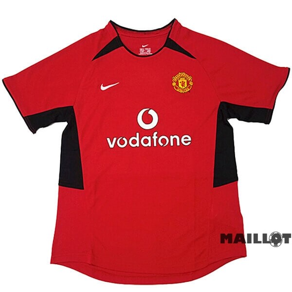 Foot Maillot Pas Cher Domicile Maillot Manchester United Retro 2002 2003 Rouge