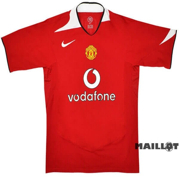 Foot Maillot Pas Cher Domicile Maillot Manchester United Retro 2005 2006 Rouge