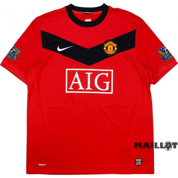 Foot Maillot Pas Cher Domicile Maillot Manchester United Retro 2009 2010 Rouge