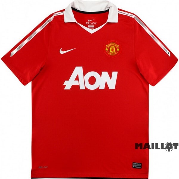 Foot Maillot Pas Cher Domicile Maillot Manchester United Retro 2010 2011 Rouge