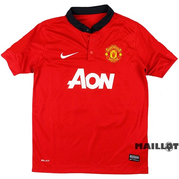 Foot Maillot Pas Cher Domicile Maillot Manchester United Retro 2013 2014 Rouge