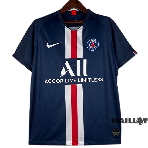 Foot Maillot Pas Cher Domicile Maillot Paris Saint Germain Retro 2019 2020 Bleu