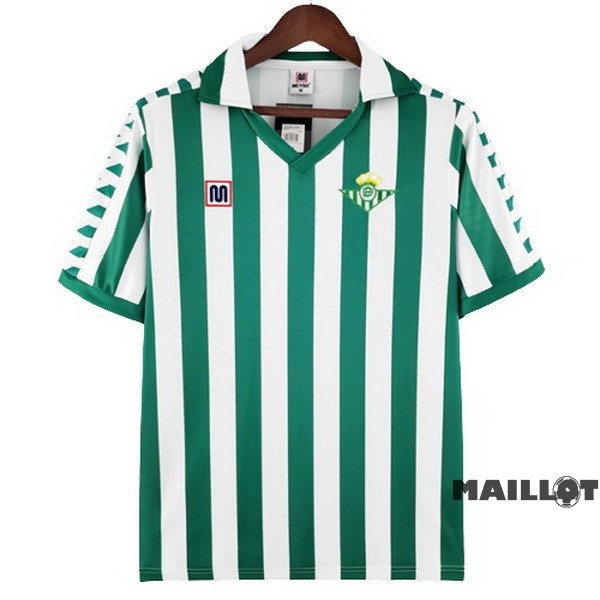Foot Maillot Pas Cher Domicile Maillot Real Betis Retro 1982 1985 Vert