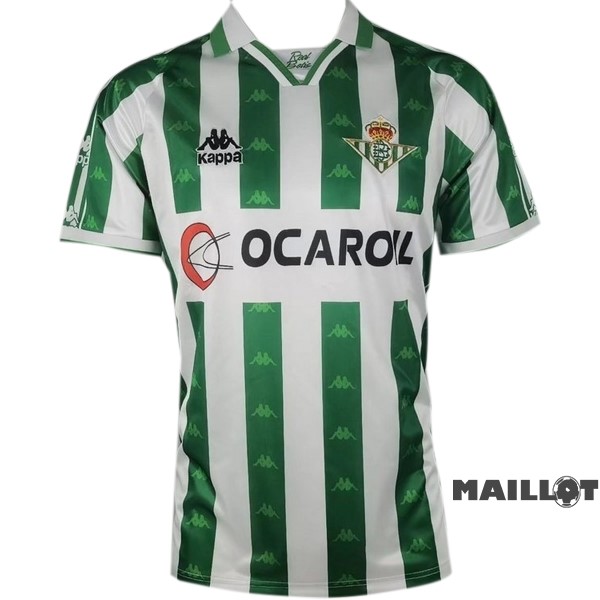 Foot Maillot Pas Cher Domicile Maillot Real Betis Retro 1995 1996 Vert