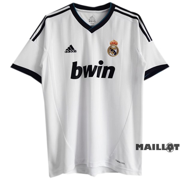 Foot Maillot Pas Cher Domicile Maillot Real Madrid Retro 2012 2013 Blanc